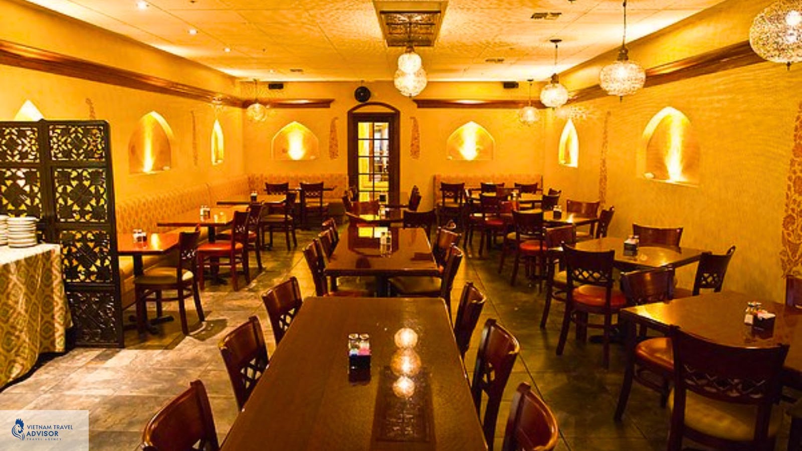 (Interior of Zaika Indian Restaurant Hanoi)