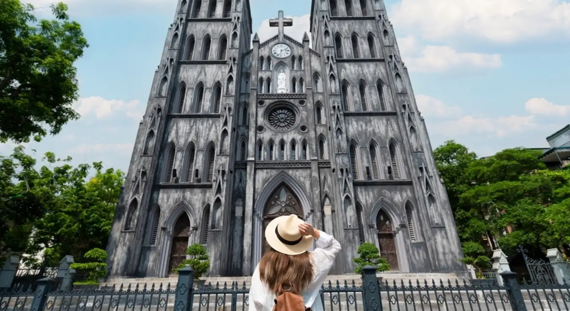 (Front of the church – St. Joseph’s Cathedral)